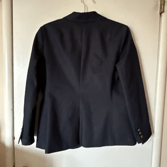 Banana Republic Blue Lined Button Stretch Blazer Jacket | Sz 12 Petit - Picture 4 of 11